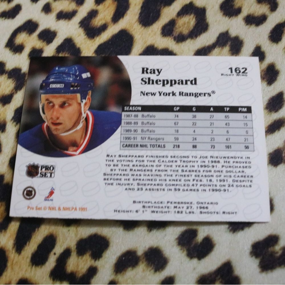 Ray Sheppard #162 Hockey Card - Picture 2 of 2